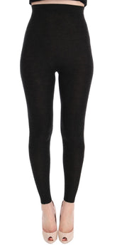 Dolce & Gabbana Graue Kaschmir-Stretch-Strumpfhose