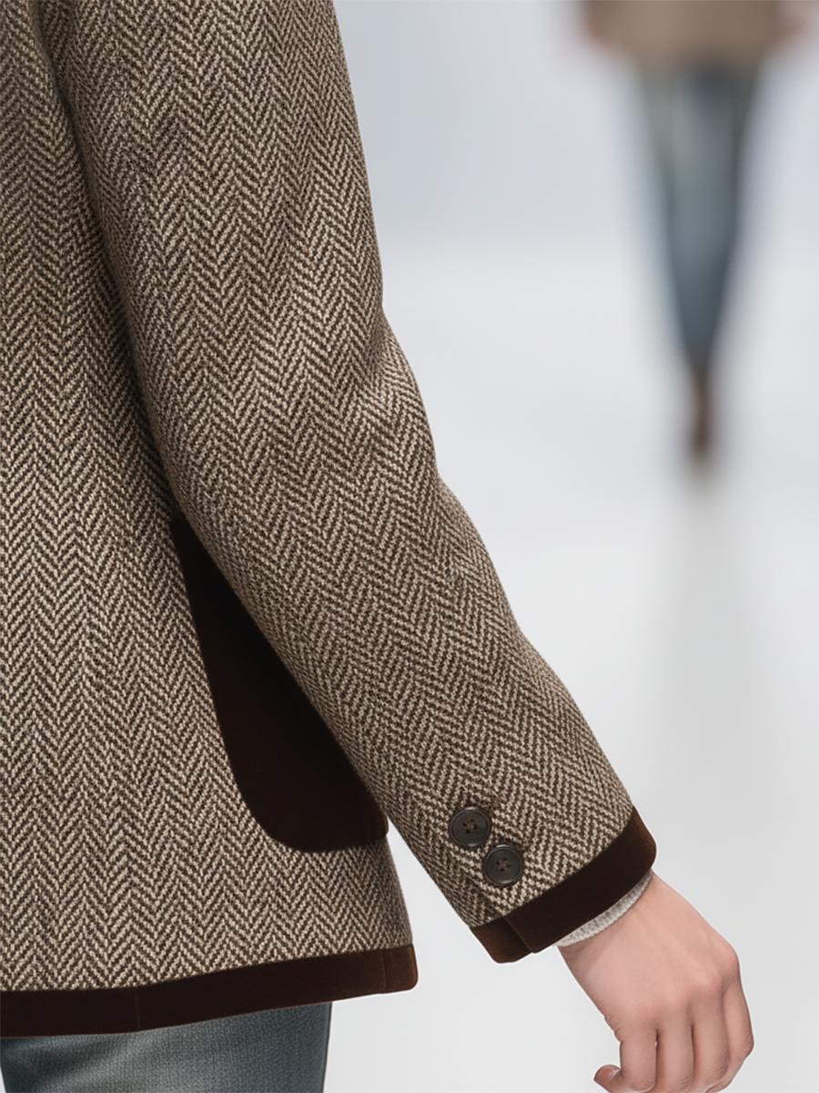 Winterlicher Samt-Blazer im Retro-Stil: Elegant & Warm für die kalte Jahreszeit