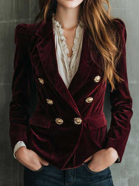 Burgundy Velvet Blazer - Das Must-Have für Ihren eleganten Herbstlook