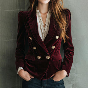 Burgundy Velvet Blazer - Das Must-Have für Ihren eleganten Herbstlook