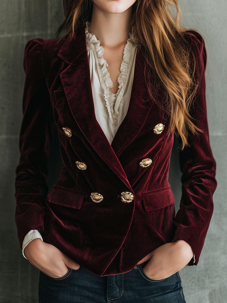 Burgundy Velvet Blazer - Das Must-Have für Ihren eleganten Herbstlook