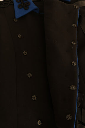 Dolce & Gabbana Trenchcoat aus schwarzer Wolle