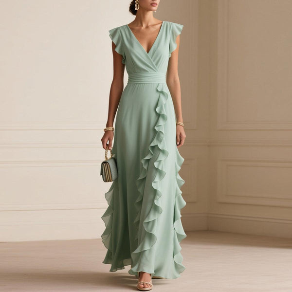 Winterliches Maxi-Kleid - Ärmellos, Komfortabel & Elegant für kalte Tage