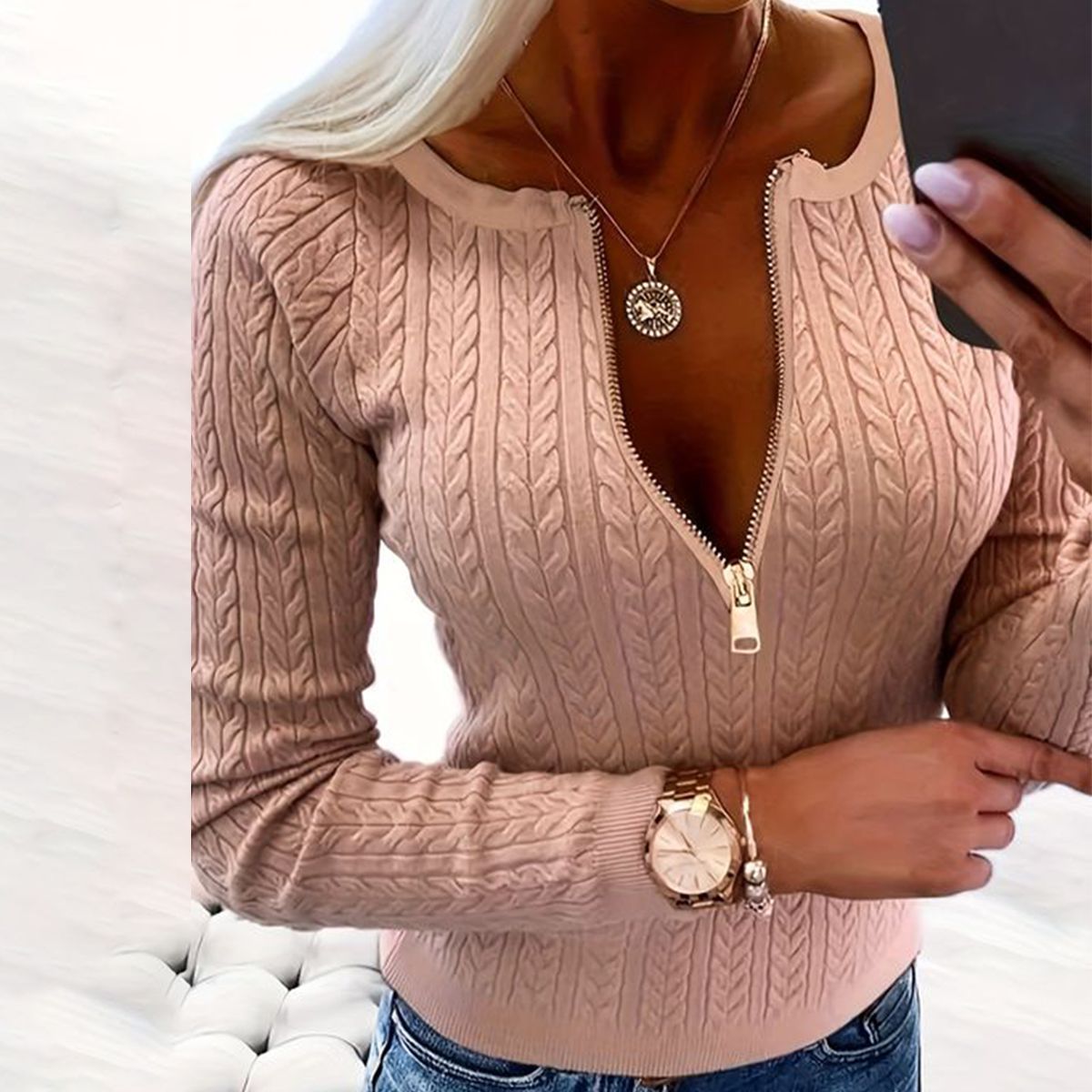 Chic & Warm: Sexy Long Sleeve Sweater für den perfekten Herbst-Look