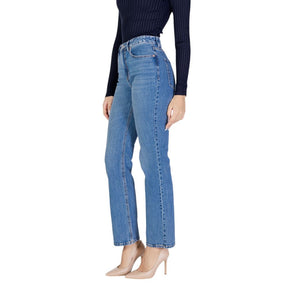 Vero Moda Hellblaue Mom-Jeans aus Baumwolle
