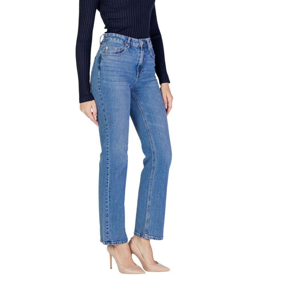 Vero Moda Hellblaue Mom-Jeans aus Baumwolle