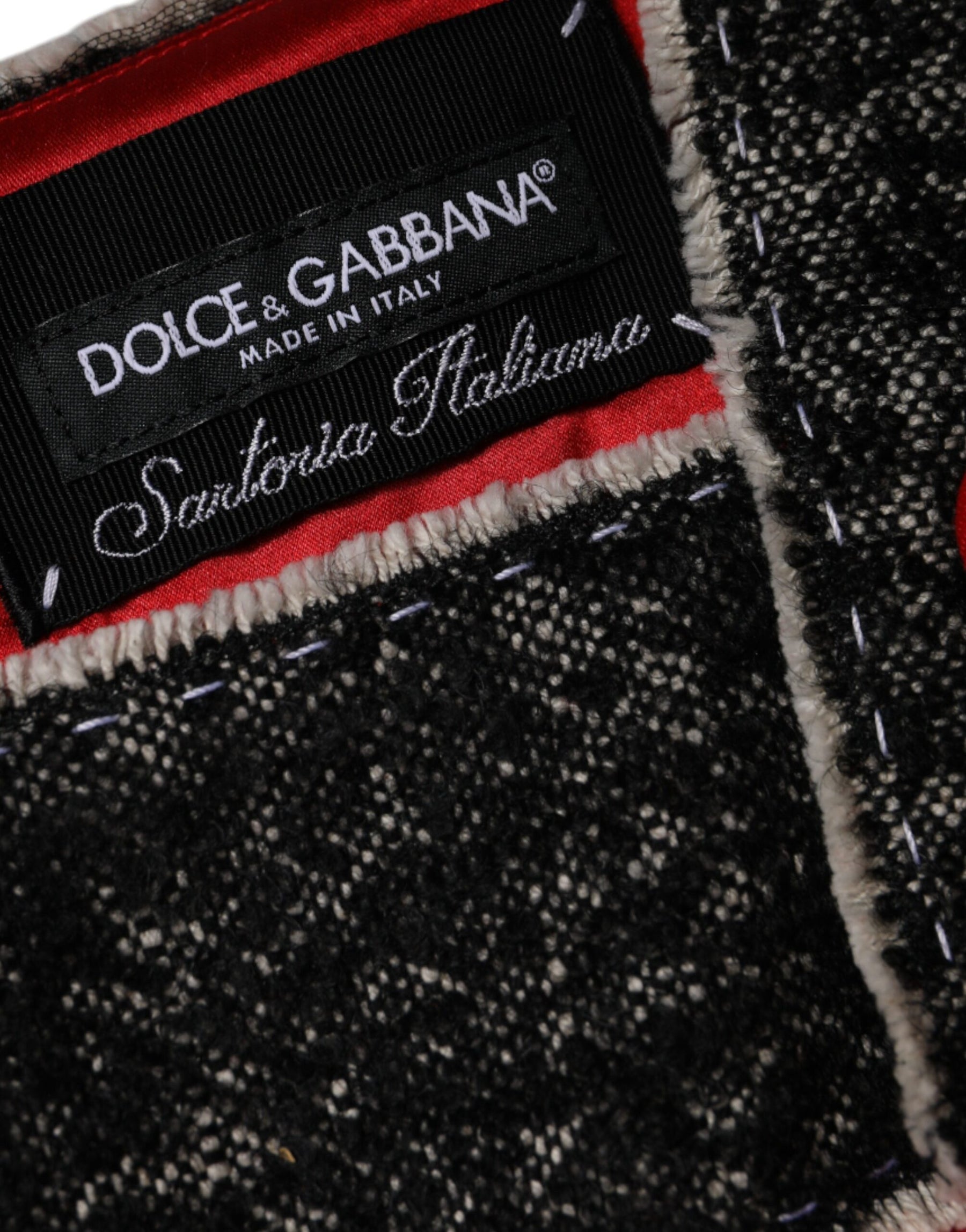 Dolce & Gabbana Rotes ärmelloses Minikleid aus Wolle in ausgestellter A-Linie