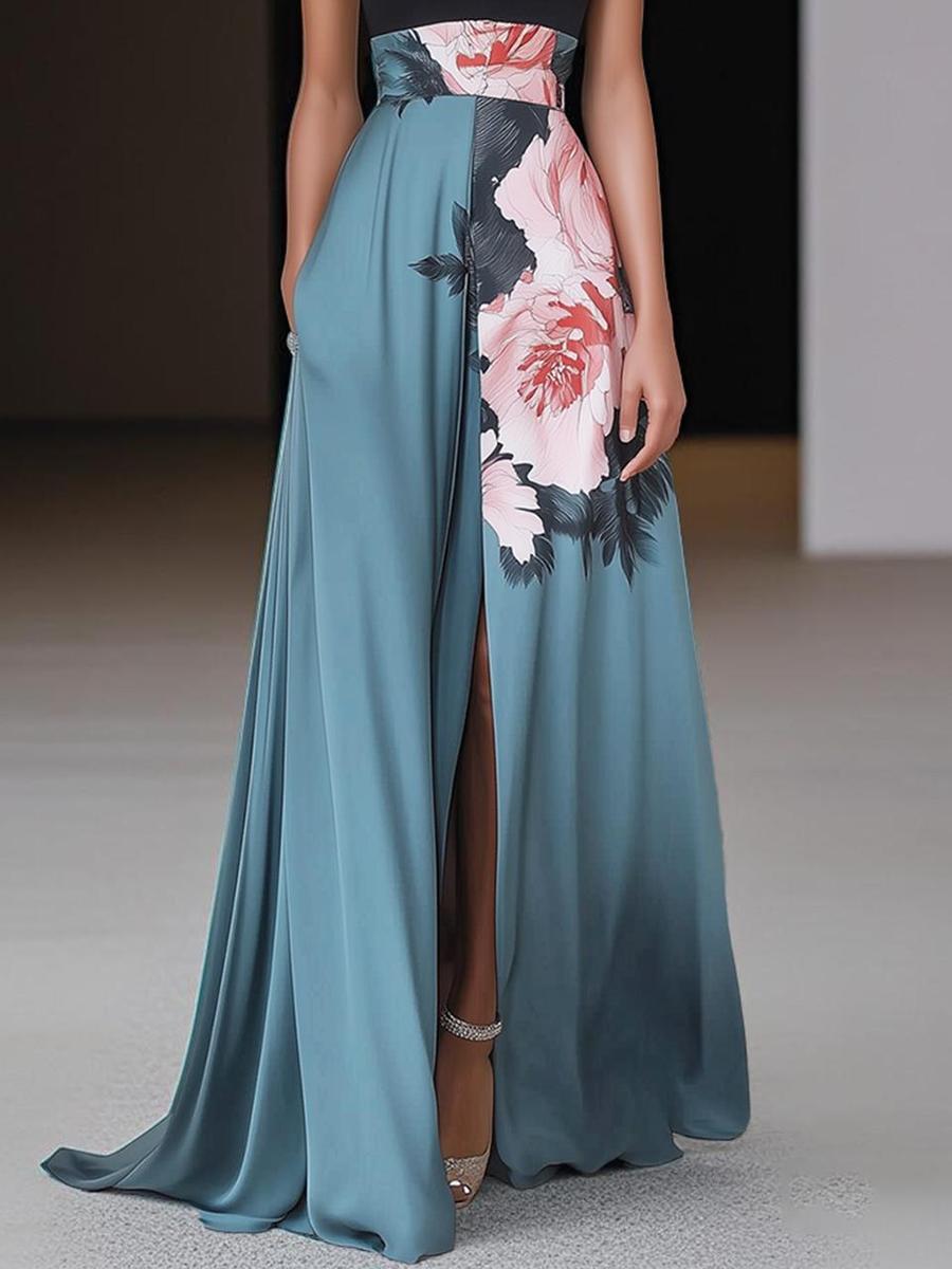 Sexy Halter Maxi-Kleid: Stilvoller Herbstsbegleiter für Eleganz & Komfort