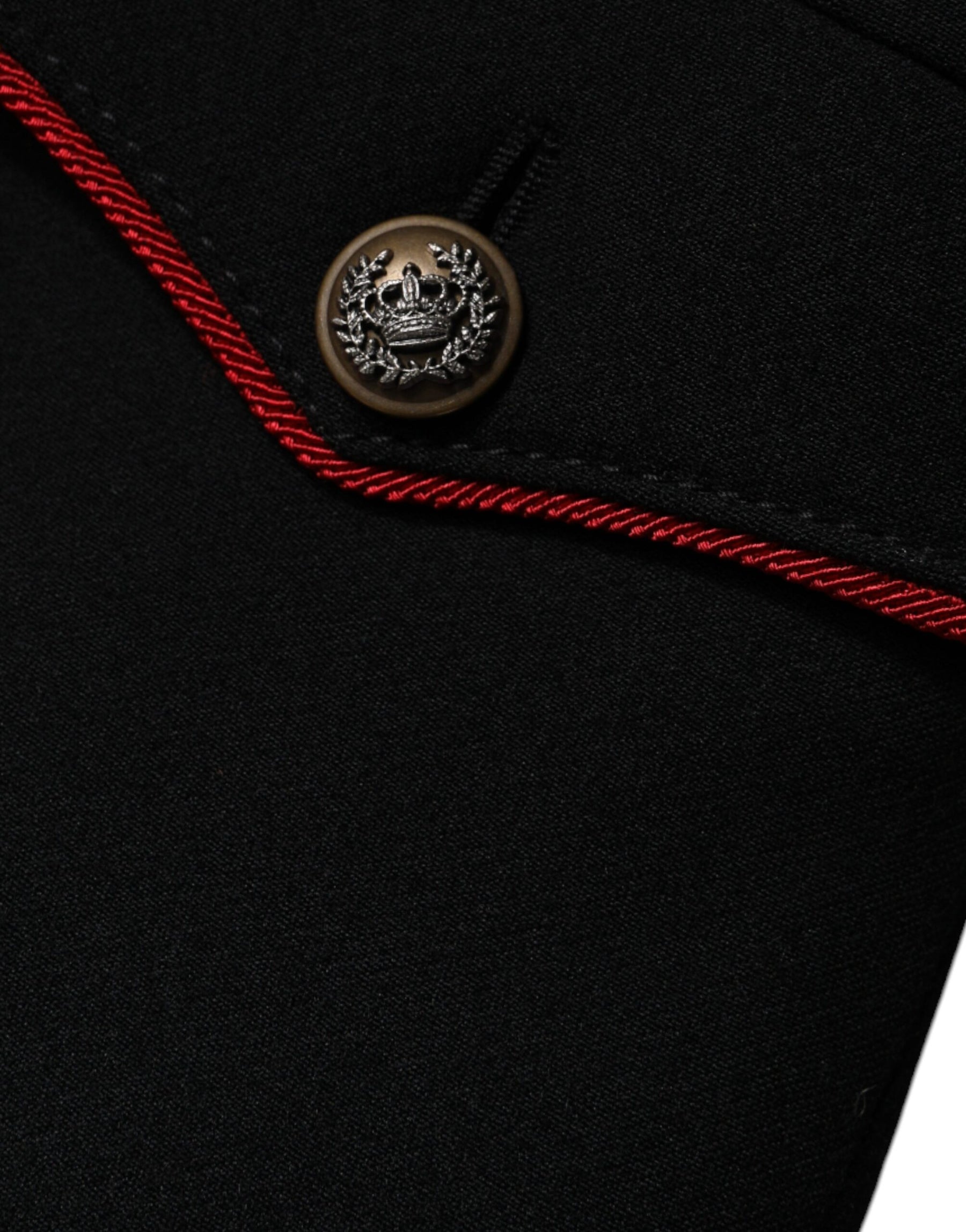 Dolce & Gabbana Schwarzer einreihiger Trenchcoat Jacke