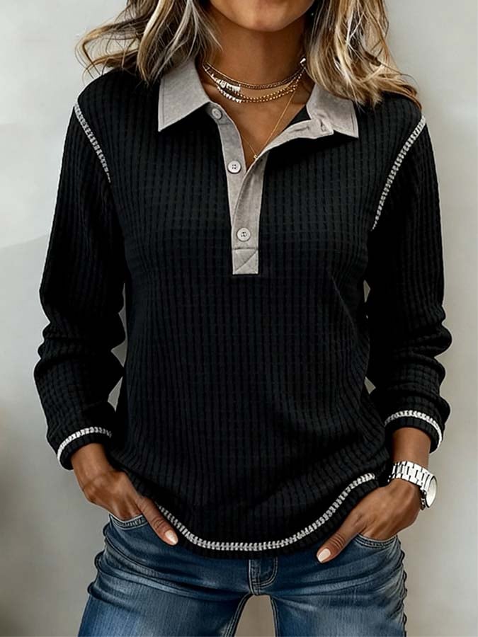 Winter Damen Pullover Longsleeve schwarz elegant warm