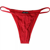 Dolce & Gabbana Rotes Nylon Stretch Bademode Badeanzug Unterteil Bikini