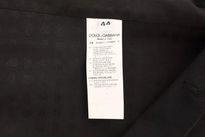 Dolce & Gabbana Schwarzes Wollseidenkleid Gilet Jacke Weste