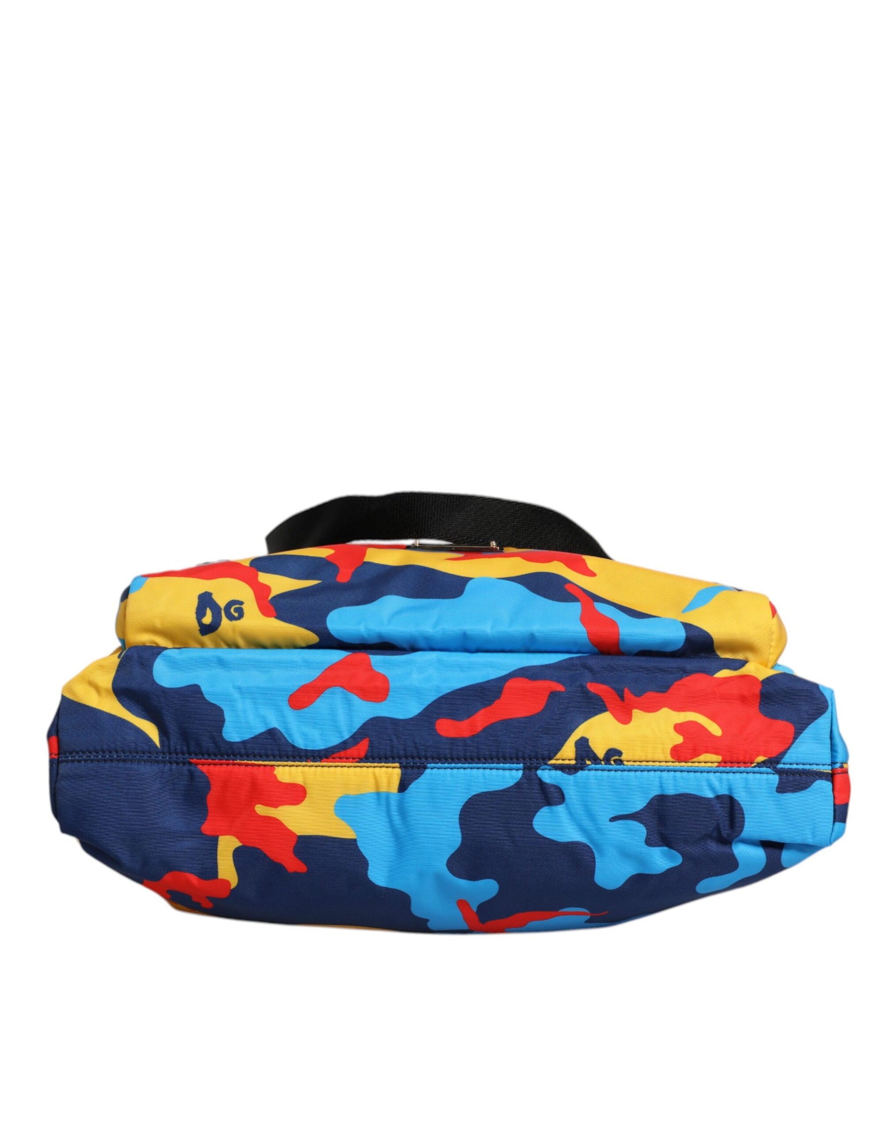 Dolce & Gabbana Multicolor Camouflage Nylon Einkaufstasche