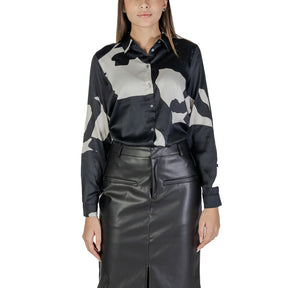 Only Schwarzes Hemd aus recyceltem Polyester