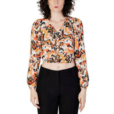 Only Orangefarbene Polyester-Bluse