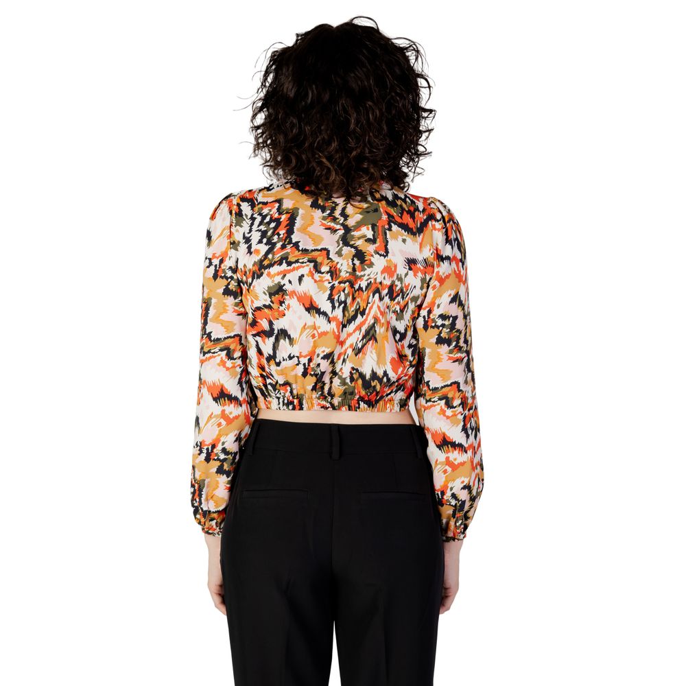 Only Orangefarbene Polyester-Bluse