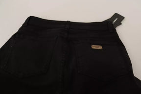 Dolce & Gabbana Schwarze Baumwoll-Stretch-Skinny-Denim-Jeans