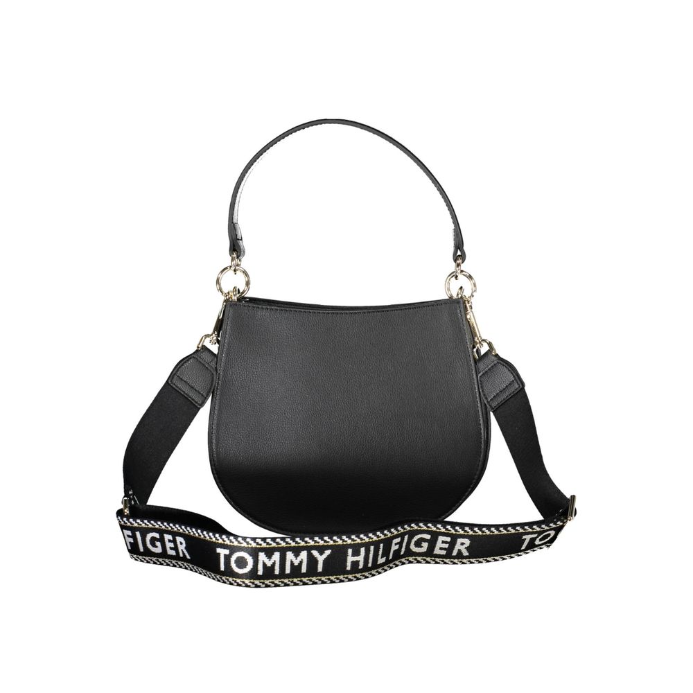 Tommy Hilfiger Schwarze Polyester-Handtasche