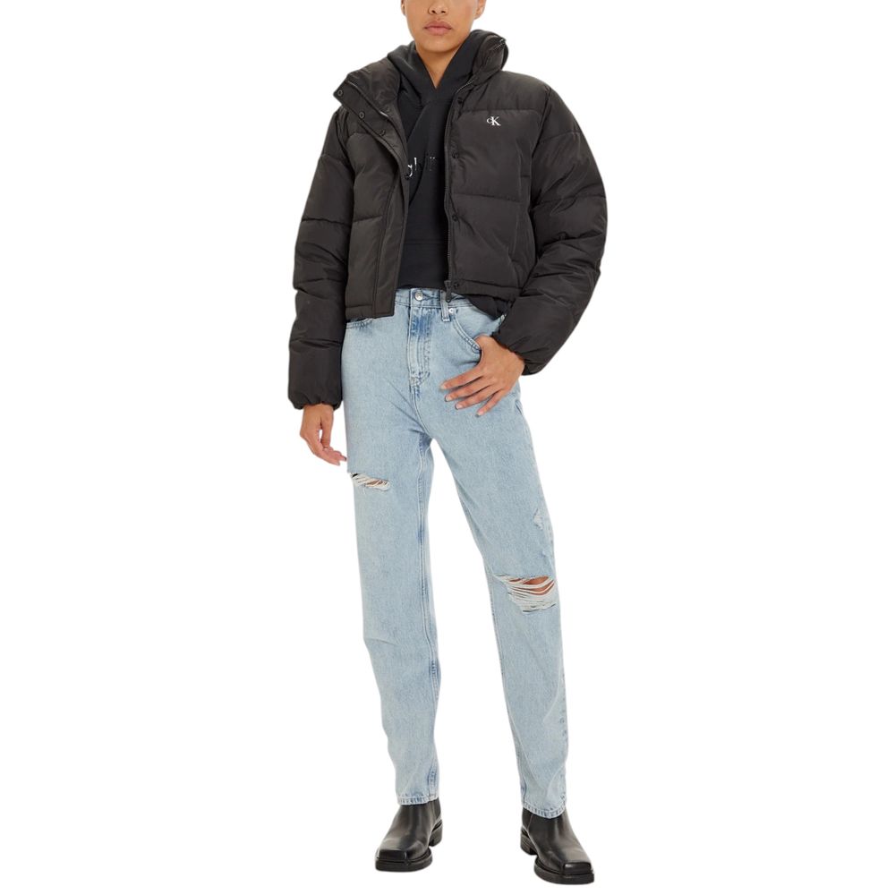 Calvin Klein Jeans Schwarze Polyester Jacken & Mantel
