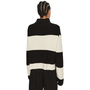 Calvin Klein Jeans Schwarzer und weißer Baumwollpullover