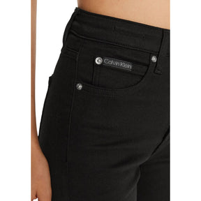 Calvin Klein Jeans Schwarze Baumwoll-Skinny-Jeans