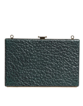 Dolce & Gabbana Schwarze Leder Clutch Abend Crossbody Tasche