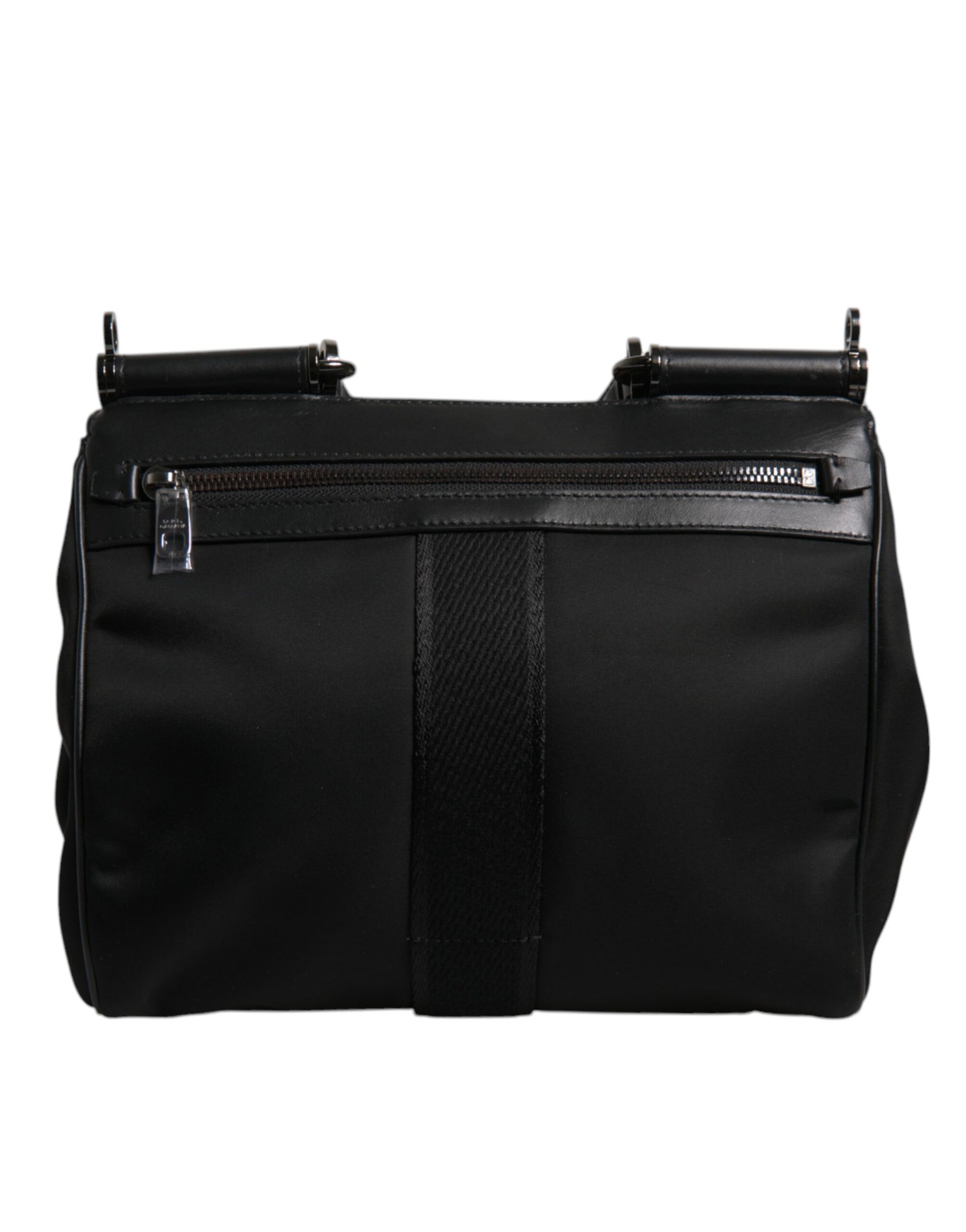 Dolce & Gabbana Braune Leopard Print Lacquard Nylon Sicily Tote Bag