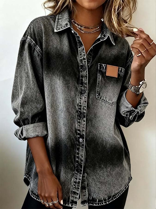Oversize Winter Longshirt Damen Grau – Casual Urban Look