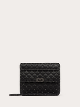 Valentino Garavani Schwarze Nappaleder Medium Rockstudt Spike Tasche