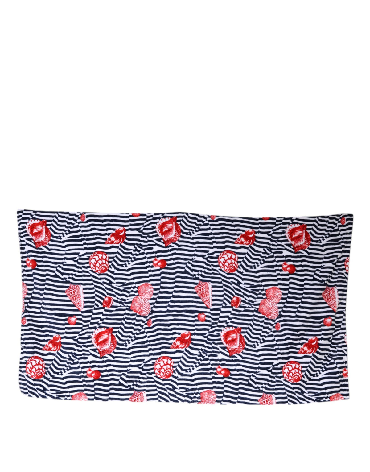 Dolce & Gabbana Multicolor Stripes Seashells Strandtuch