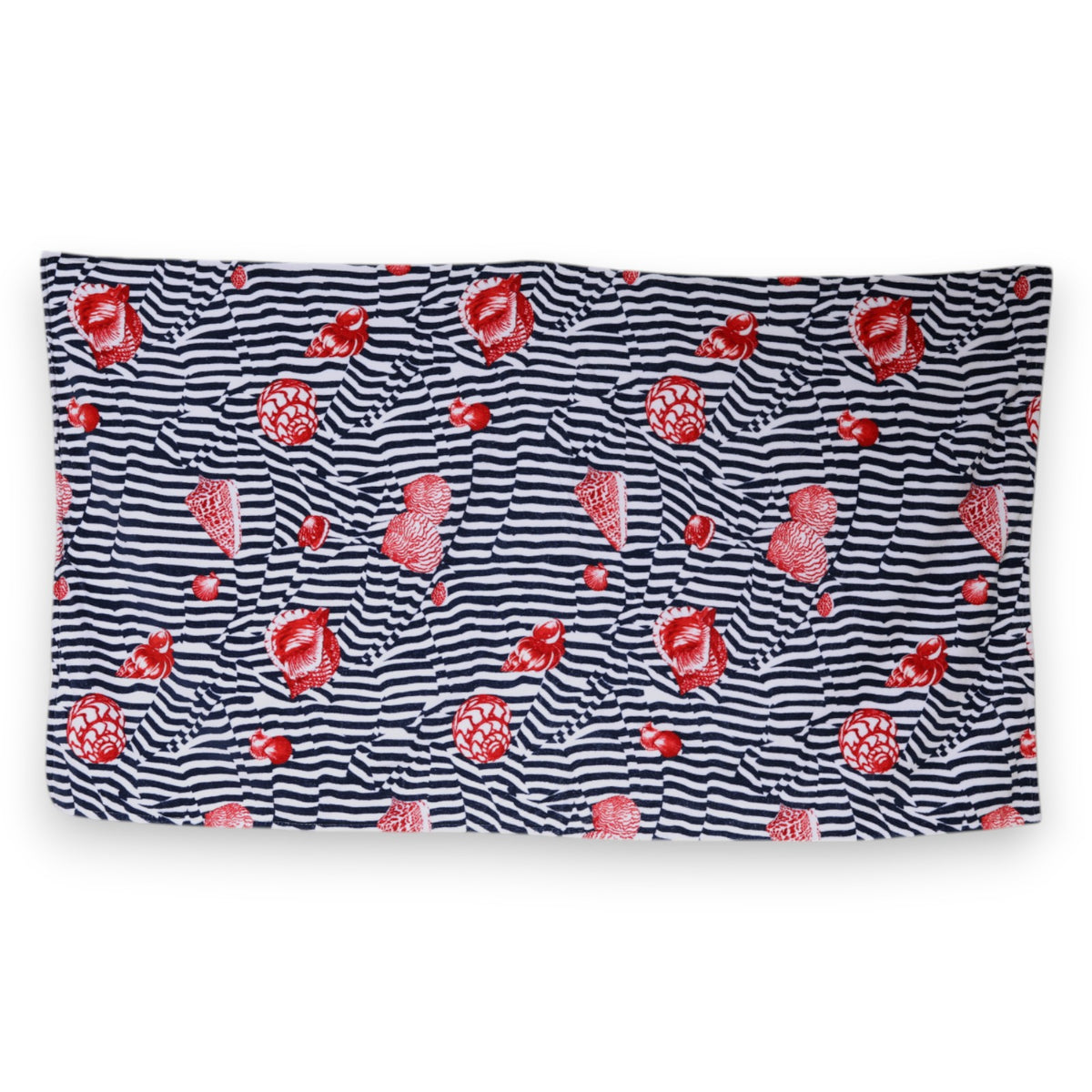 Dolce & Gabbana Multicolor Stripes Seashells Strandtuch