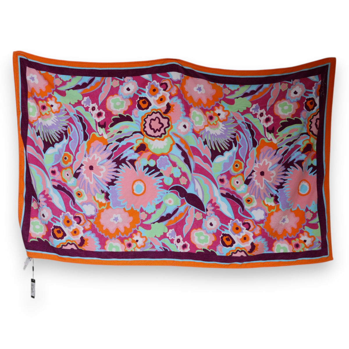 Dolce & Gabbana Multicolor Floral Print Baumwolle Strandtuch