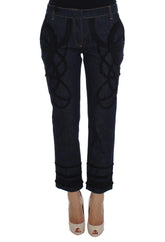 Dolce & Gabbana Blauer Denim Baumwolle CAPRI Torero Jeans