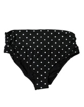 Dolce & Gabbana Schwarzer Polka Dot Badeanzug Bikini Bottom Badebekleidung