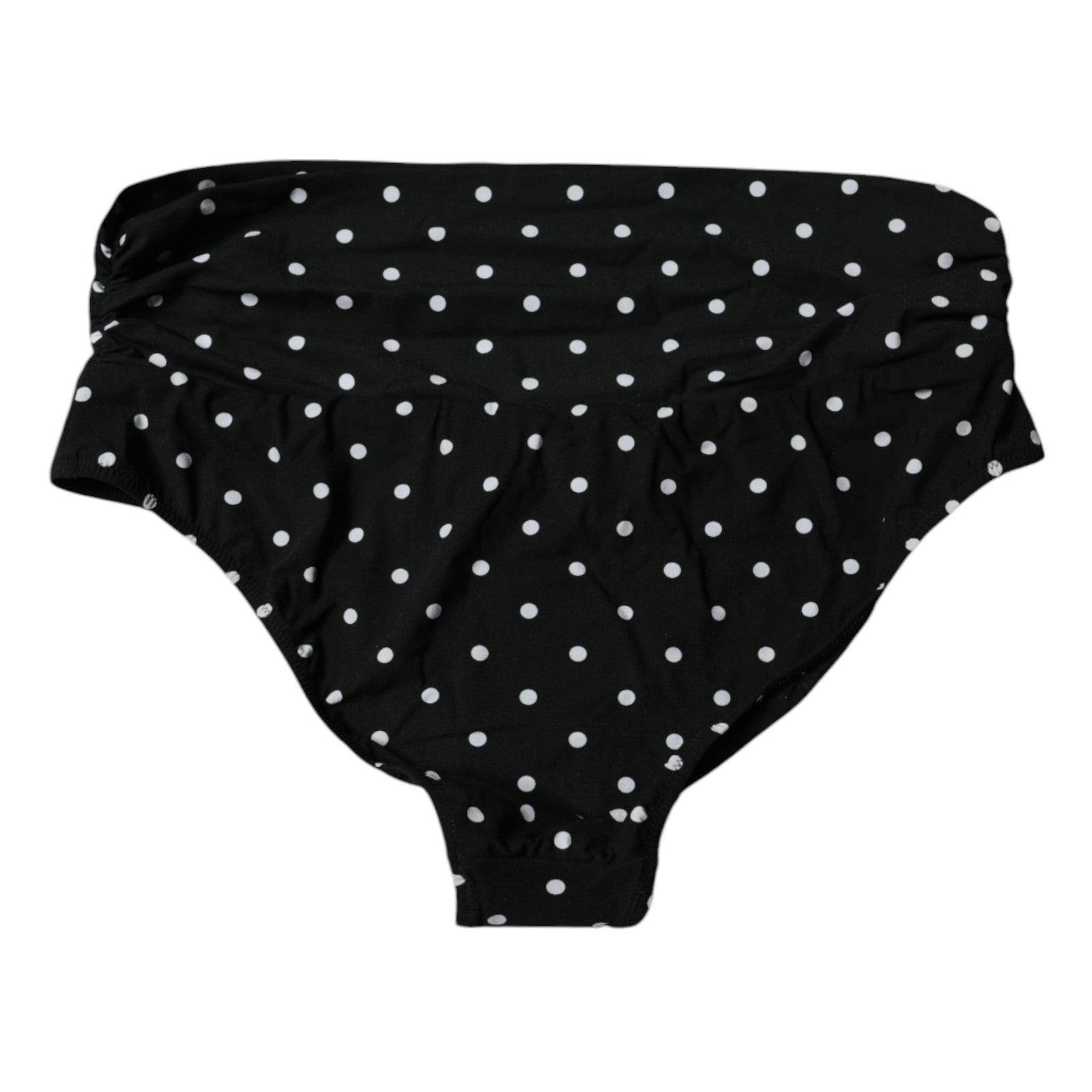 Dolce & Gabbana Schwarzer Polka Dot Badeanzug Bikini Bottom Badebekleidung