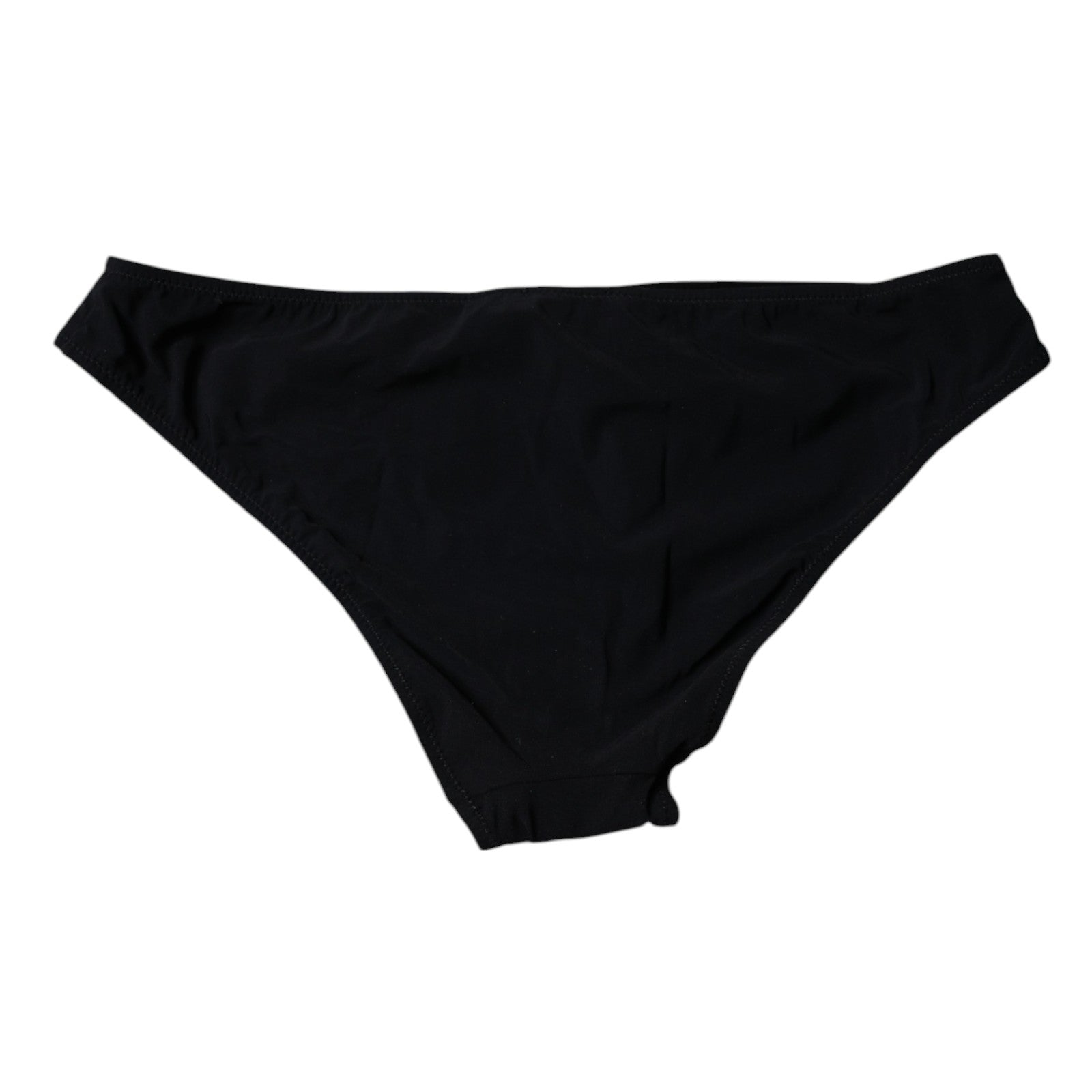 Dolce & Gabbana Schwarze Nylon Stretch Mid Waist Panty Unterwäsche