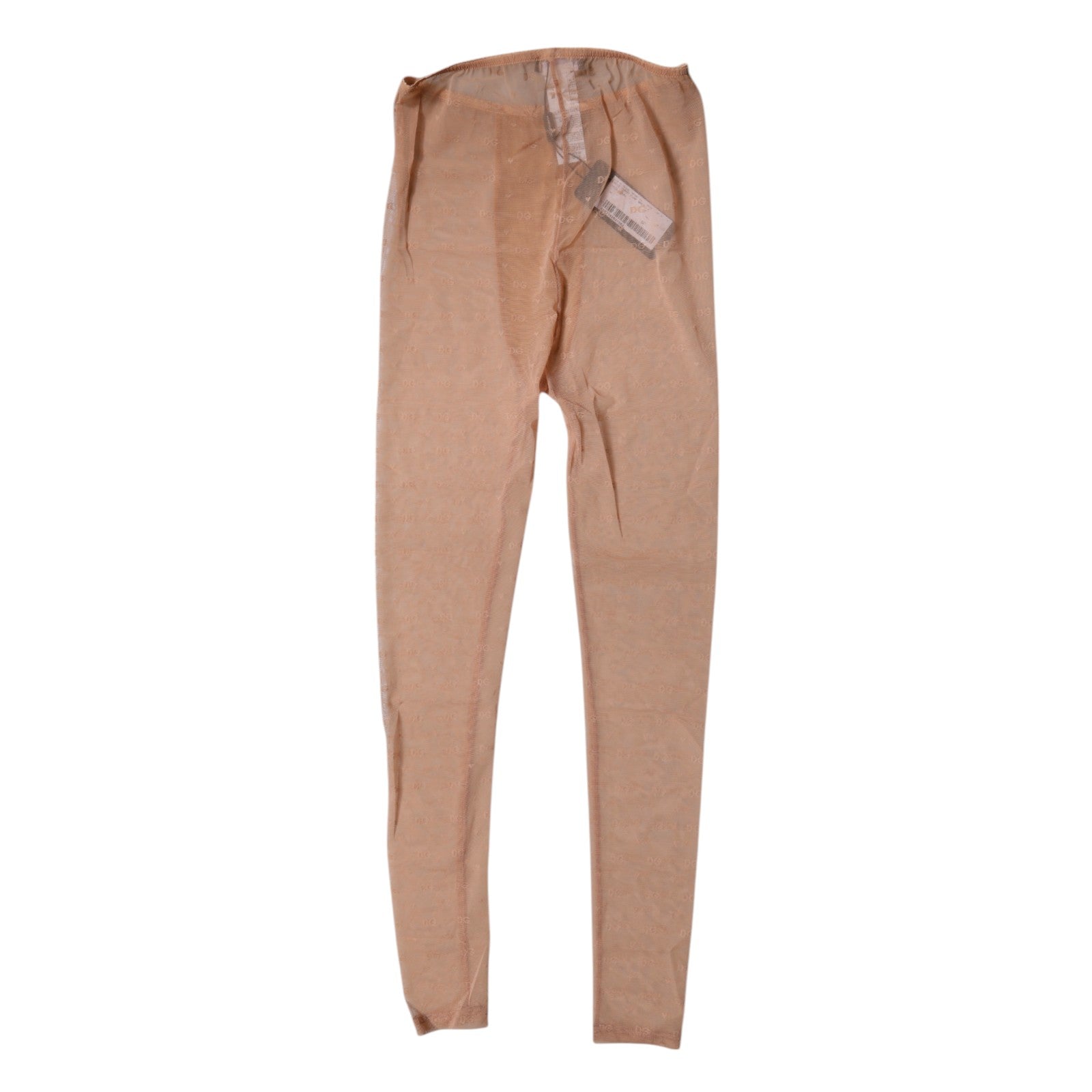 Dolce & Gabbana Nude Beige Logo Spitze Dessous Hose Unterwäsche