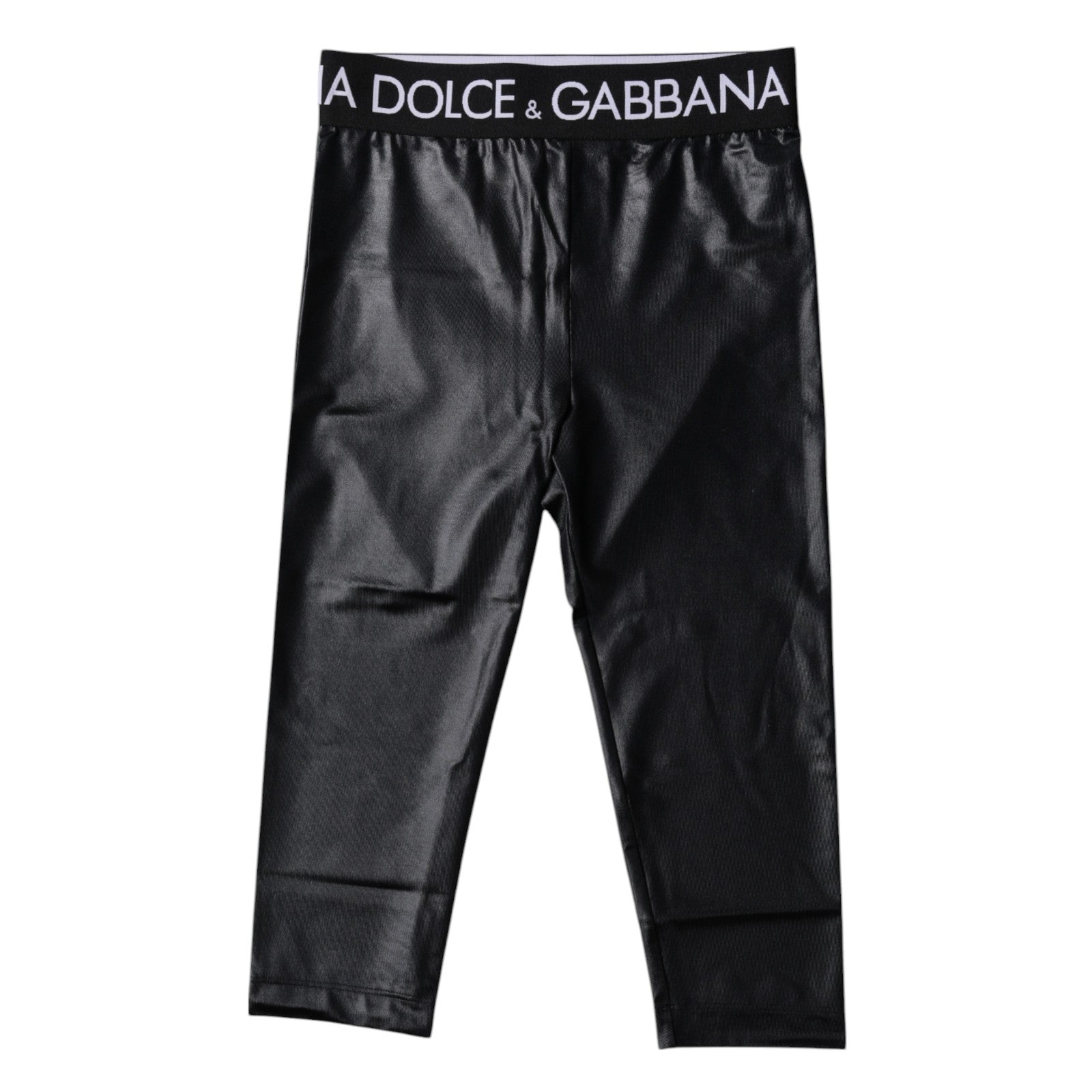 Dolce & Gabbana Schwarze Logo-Nylon-Kurzstrumpfhose Hose Unterwäsche