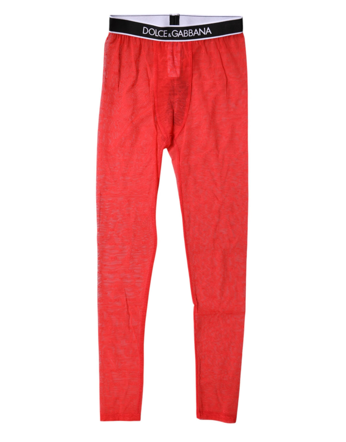 Dolce & Gabbana Rote Logo Spitze Dessous Enge Hose Unterwäsche