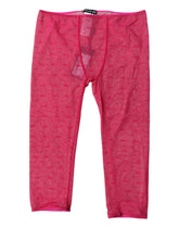 Dolce & Gabbana Fuchsia Logo Lace Lingerie Gekürzte Enge Unterwäsche