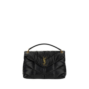 Saint Laurent Schultertasche aus schwarzem Lammleder