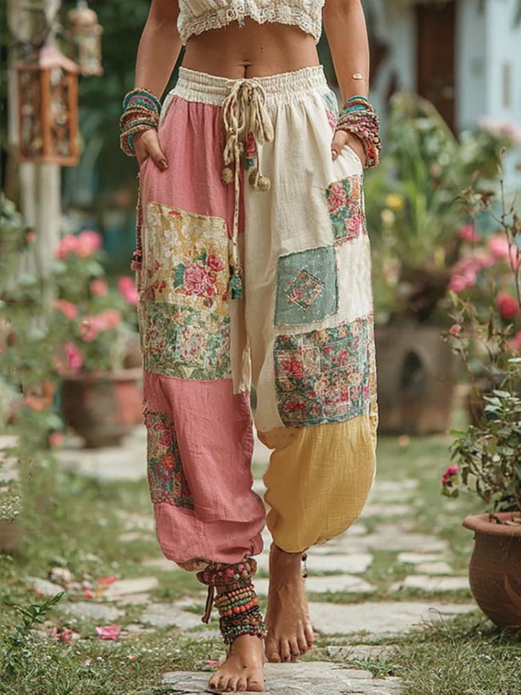 Youthful Multicolor Side Pocket Pants - Herbstsfrischer Stil trifft Funktionalität