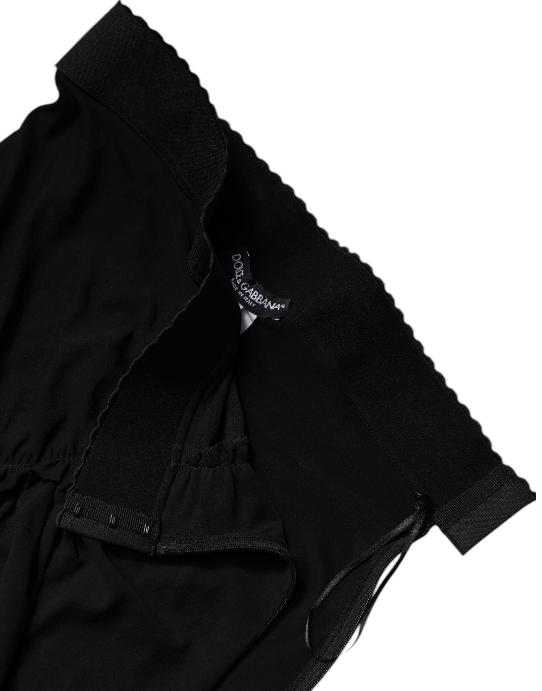 Dolce & Gabbana Schwarzer Midi-Rock mit hoher Taille und Meerjungfrauenschnitt