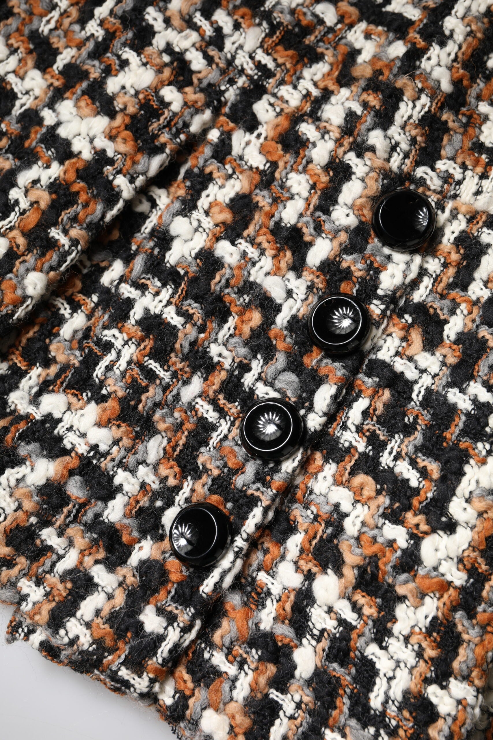 Dolce & Gabbana Mehrfarbiger Minirock mit hoher Taille aus Tartan und Tweed