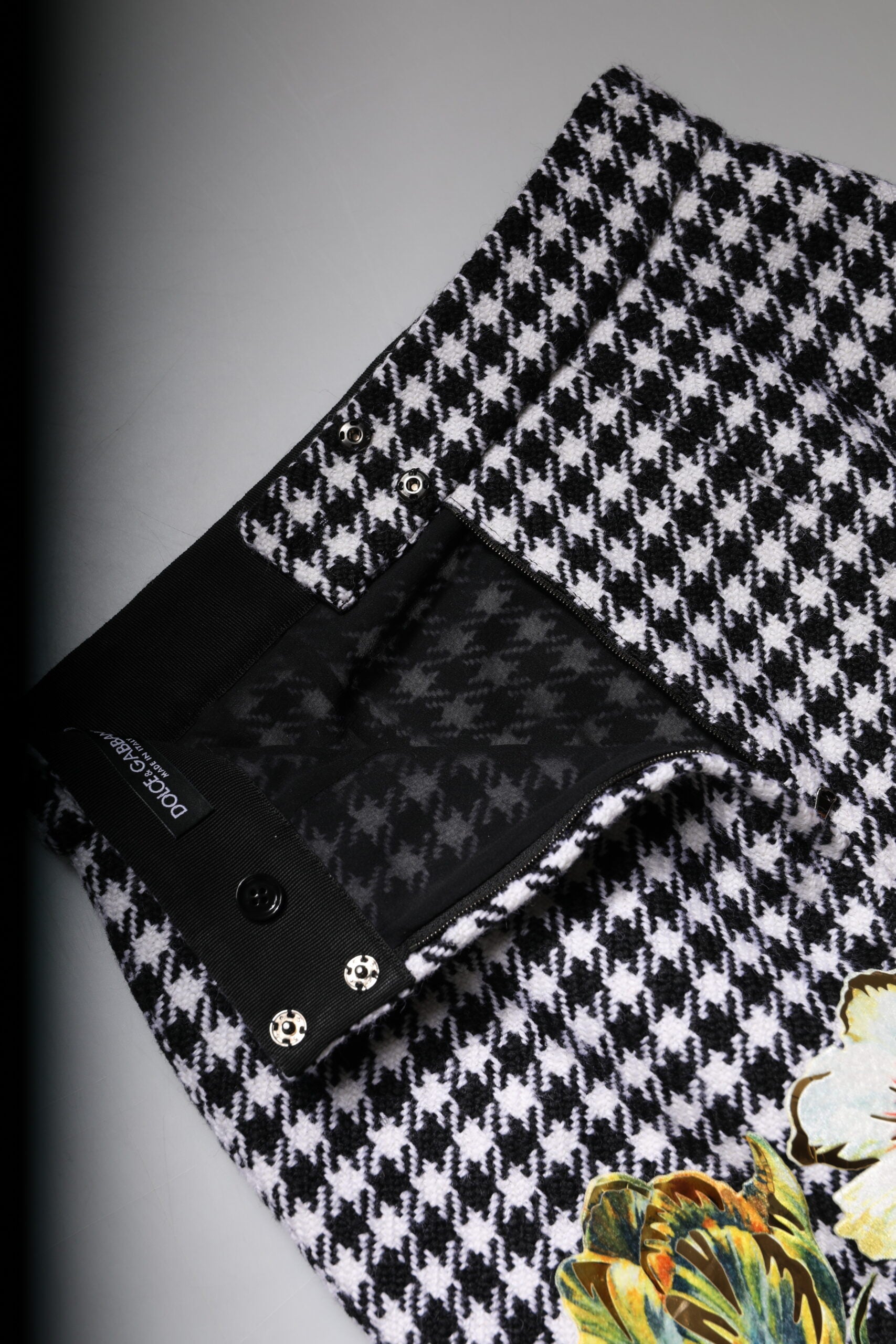 Dolce & Gabbana Mehrfarbiger Bleistiftrock mit Blumendruck und hoher Taille