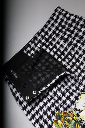 Dolce & Gabbana Mehrfarbiger Bleistiftrock mit Blumendruck und hoher Taille