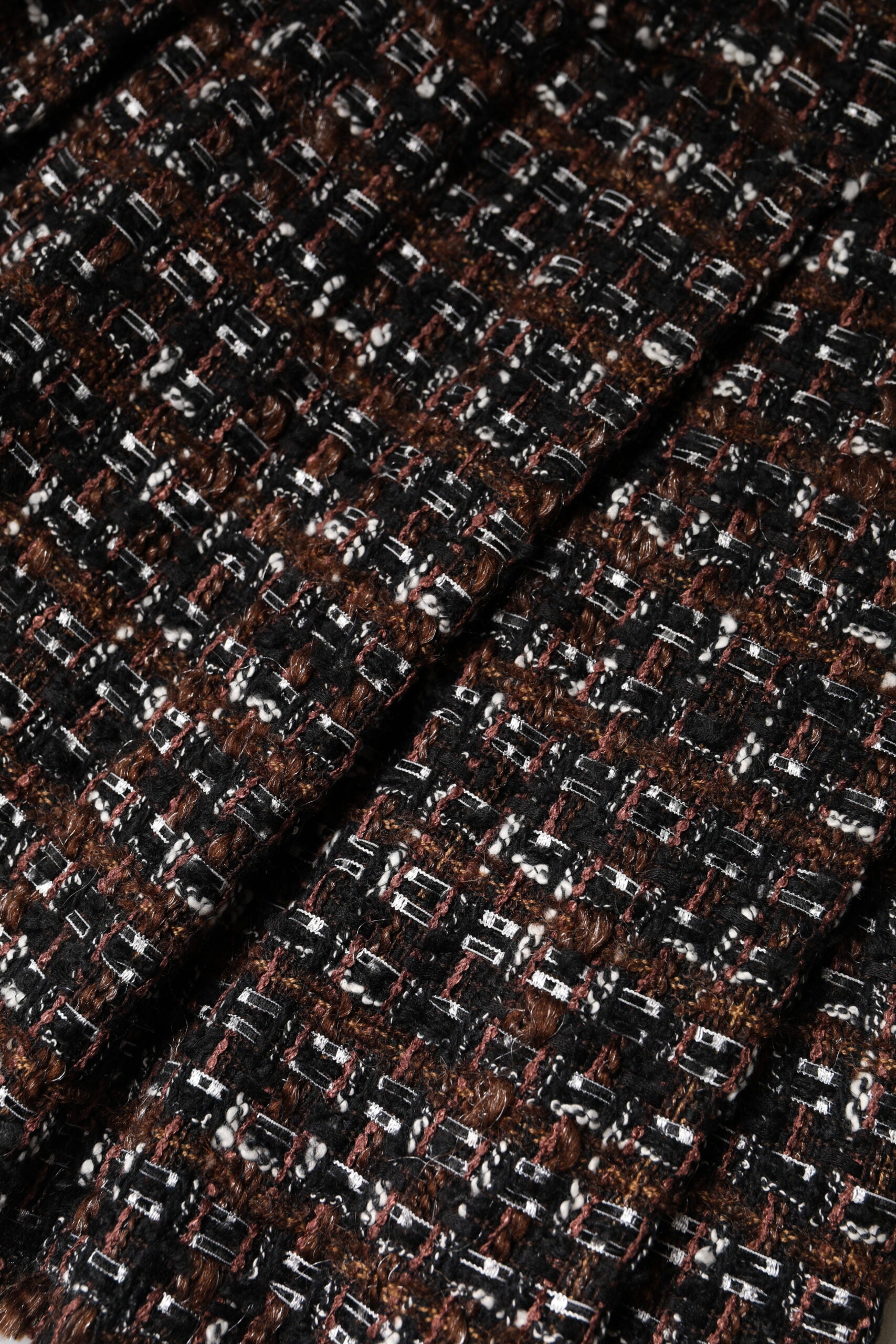 Dolce & Gabbana Mehrfarbiger Minirock mit hoher Taille aus Tartan und Tweed