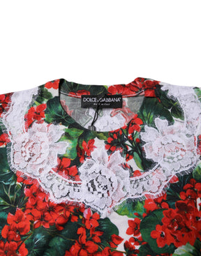 Dolce & Gabbana Multicolor Floral Lace Ärmelloses Tank-Top
