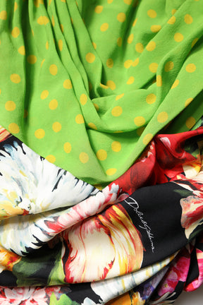 Dolce & Gabbana Multicolor Floral Patchwork Fitted Mini Dress