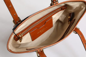 Dolce & Gabbana Braune Leopardenleder-Schulterriemen-Tasche